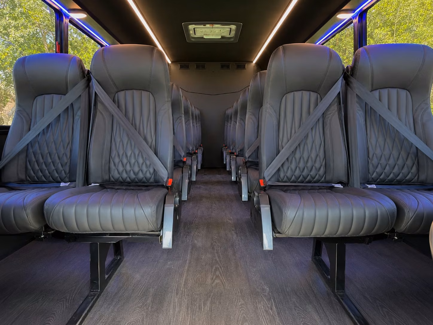 18 passenger minibus inside