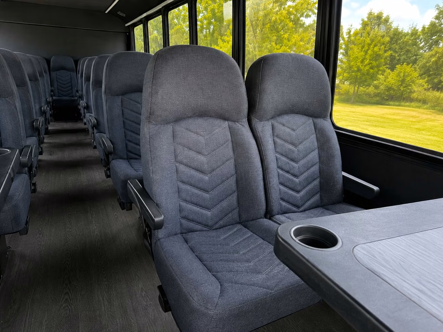 18 passenger minibus interior