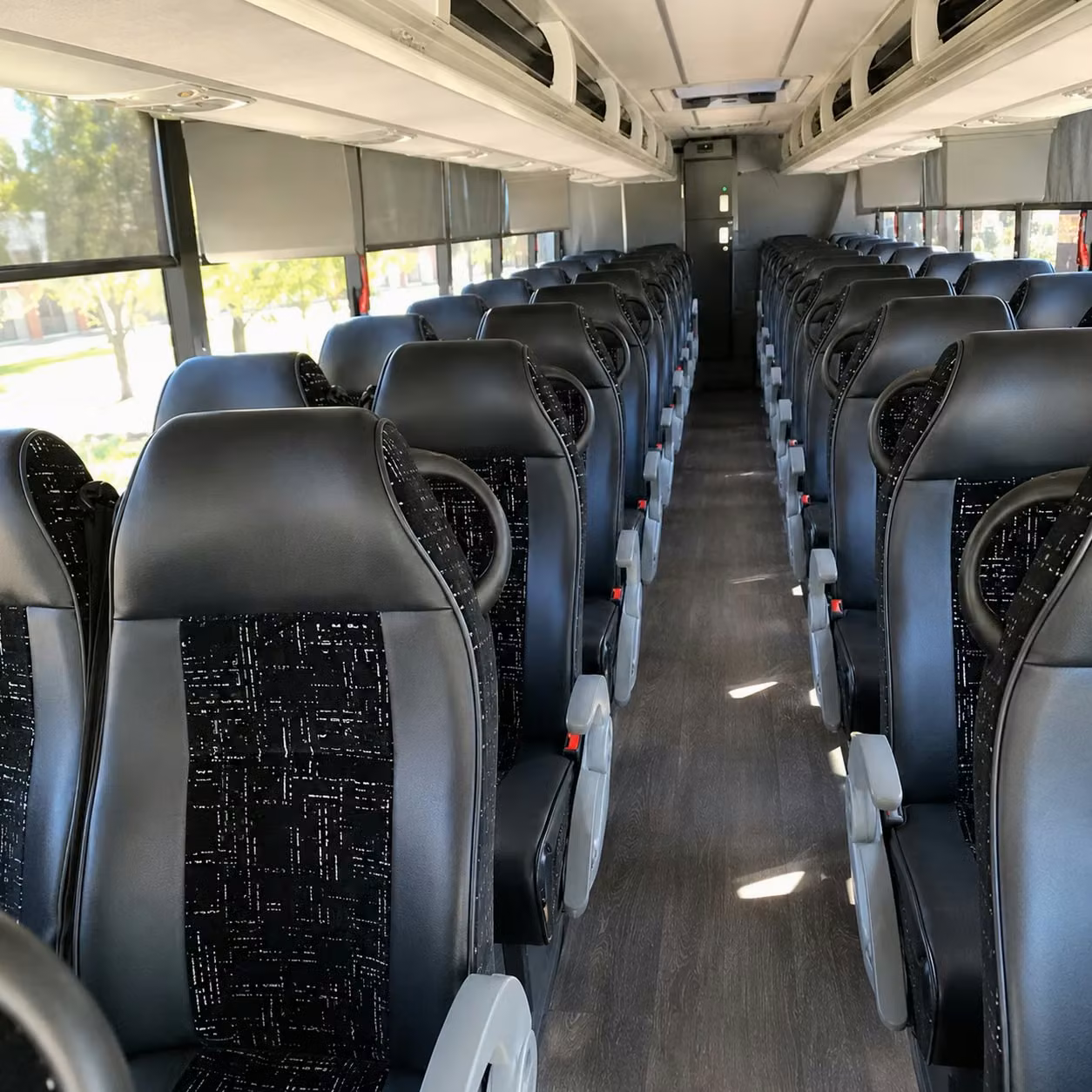 grand prairie charter bus rental inside